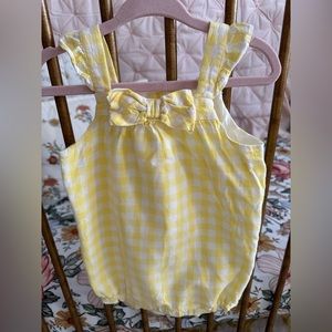 Yellow Plaid Romper